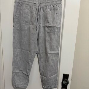 GAP Light Gray Linen Joggers